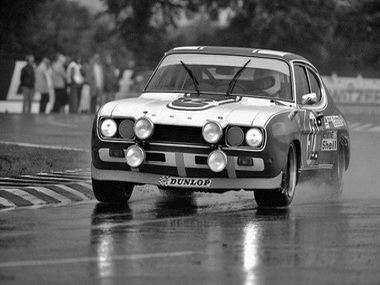 The 1972 Le Mans 24-hour race.
�lex Soler-Roig in the Ford Capri RS2600.
Together with his team-mate Dieter Glemser, they finished 11th overall.